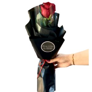 1 red rose bouquet