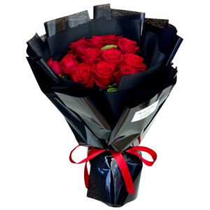 12 red roses bouquet dozen red roses red roses 12 long stem red roses