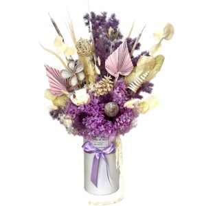 Purple Themed Preserved Flower Arrangement