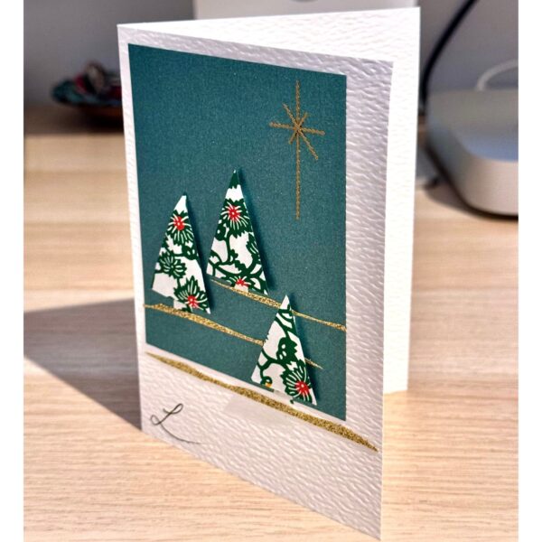 Christmas hand made greeting card