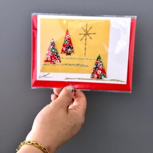 Christmas hand made greeting card